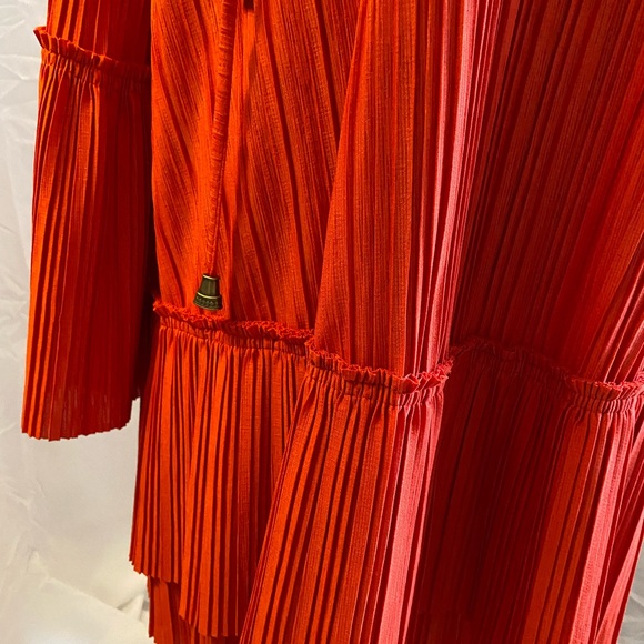 Free People Vibrant Red Long Sleeve Dress - Picture 4 of 10